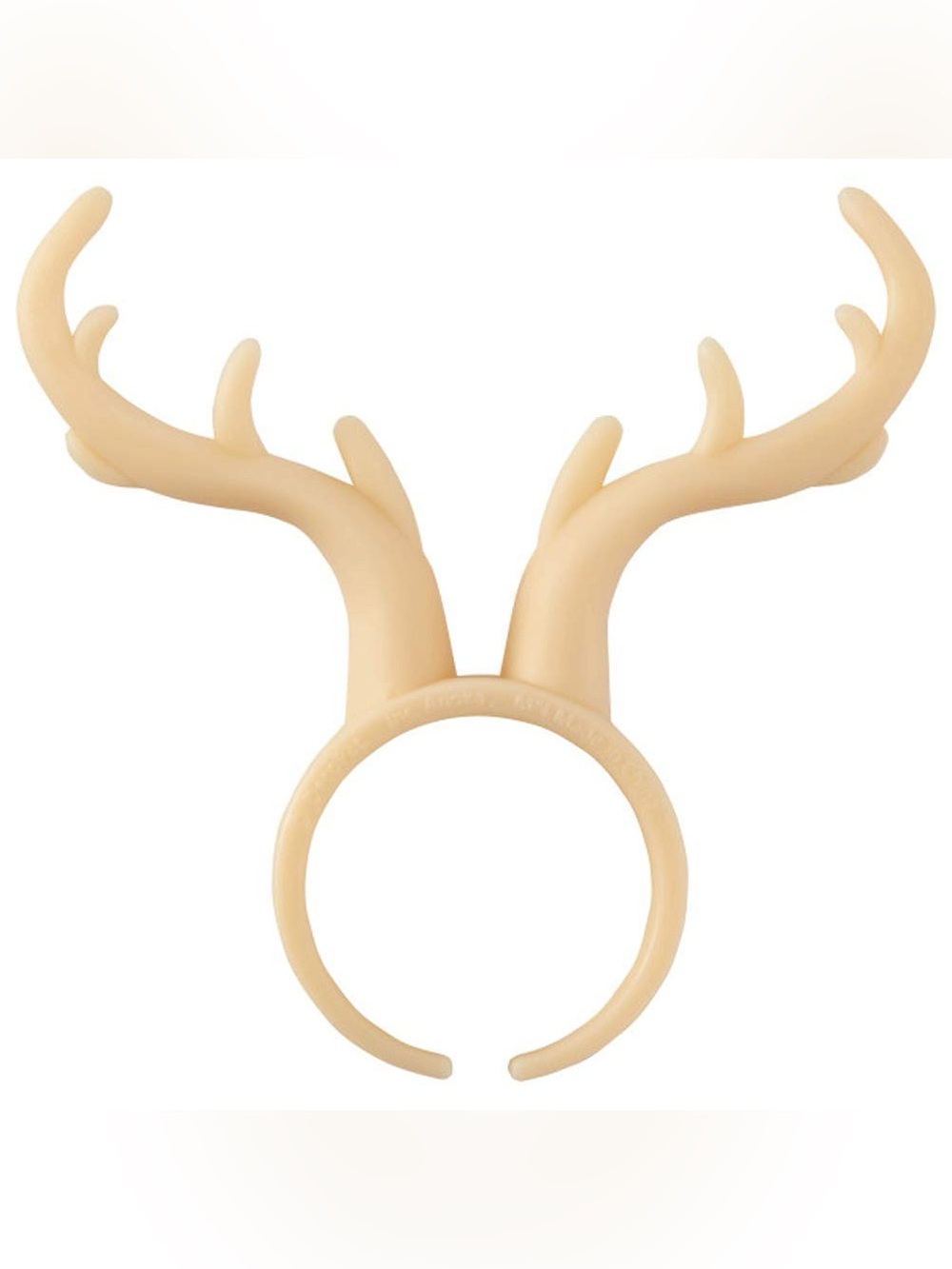 Beige - Reindeer Antler Cupcake topper rings